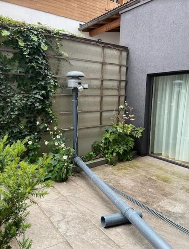 Ventilatore per l'impianto pilota di drenaggio